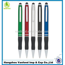 Hot selling promotional metal twist ball pen slim with touch stylus